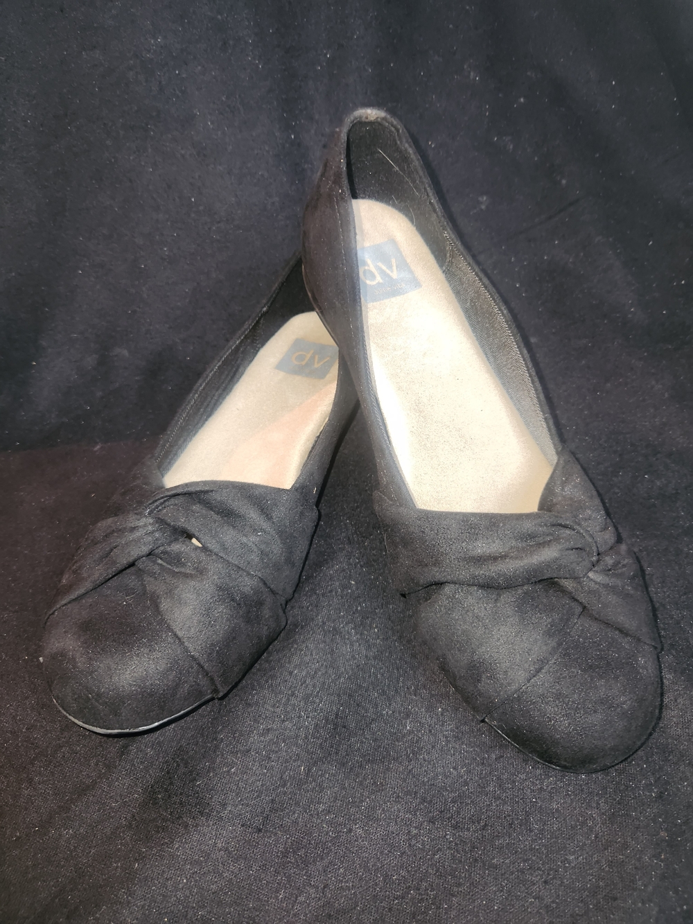 DV by Dolce Vita Black Knot-Toe Ballet Flats #454